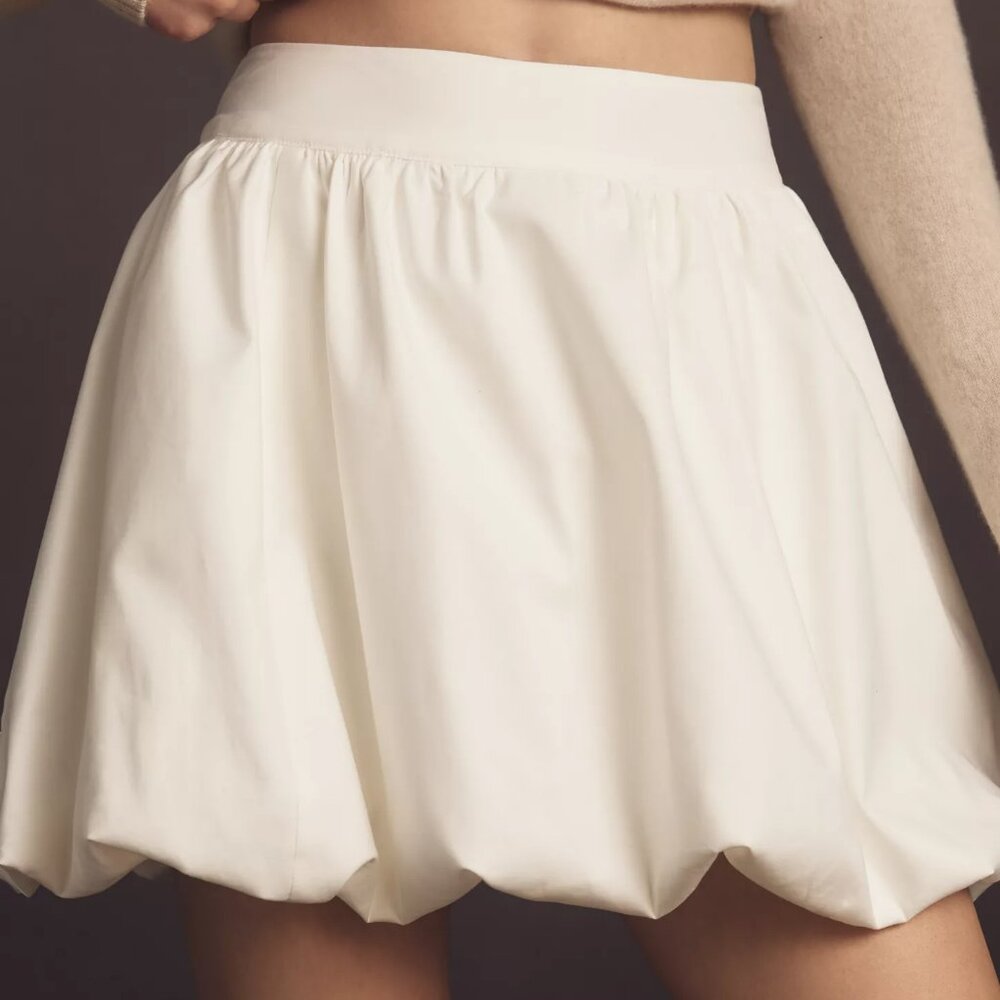 Reformation White Cotton Brynn Mini Skirt NWT